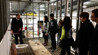 Toledo area high school students learn about the Piping Industry Training Center's apprenticeship program.
